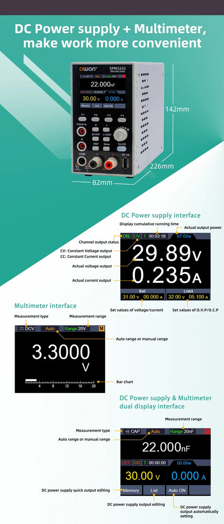 OWON SPM3103 Programmable DC Power Supply