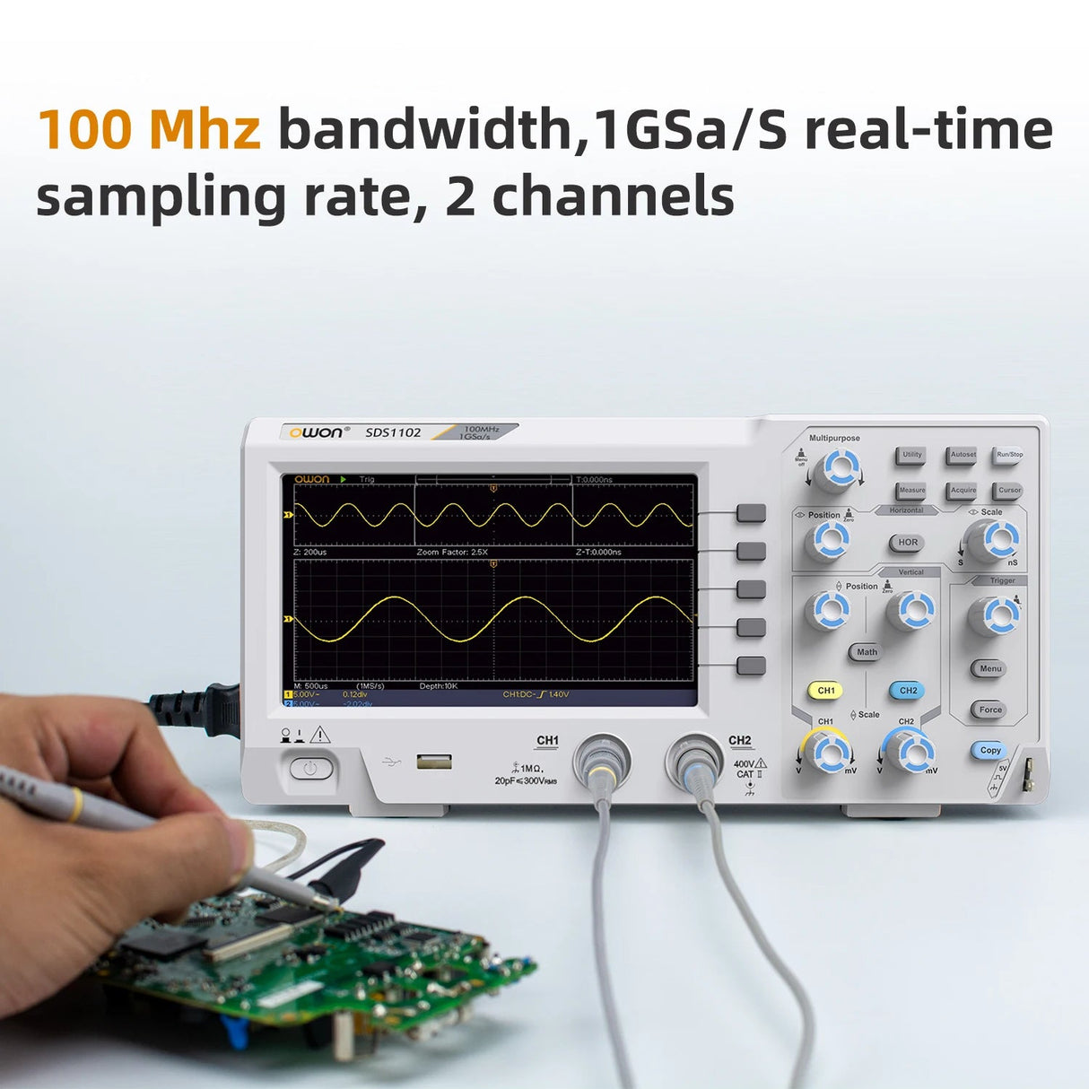 Owon SDS1102 Digital Oscilloscope