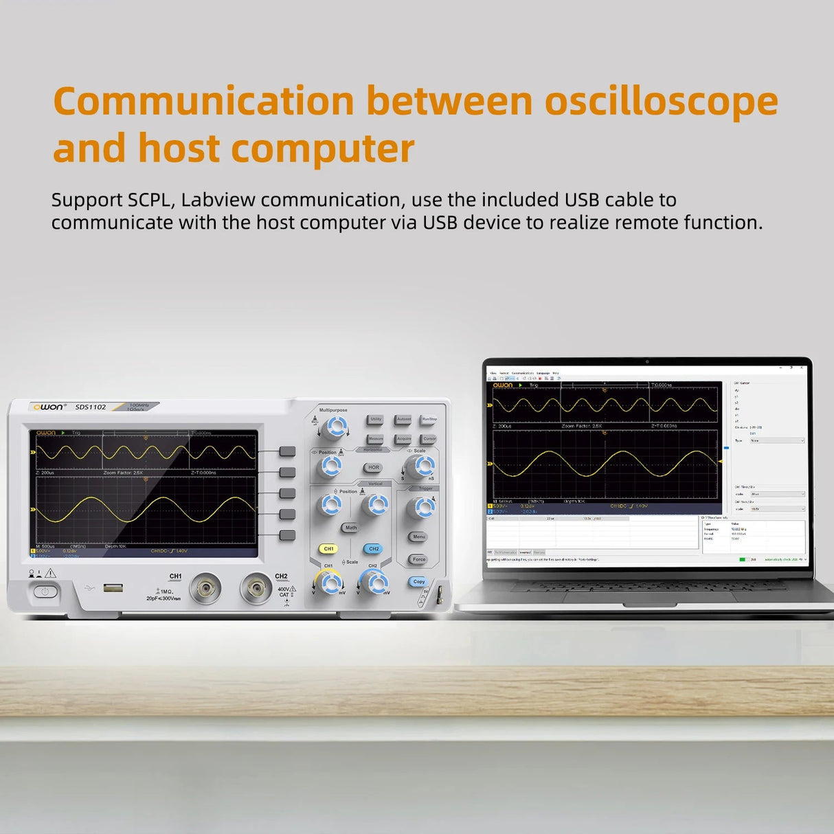 Owon SDS1102 Digital Oscilloscope