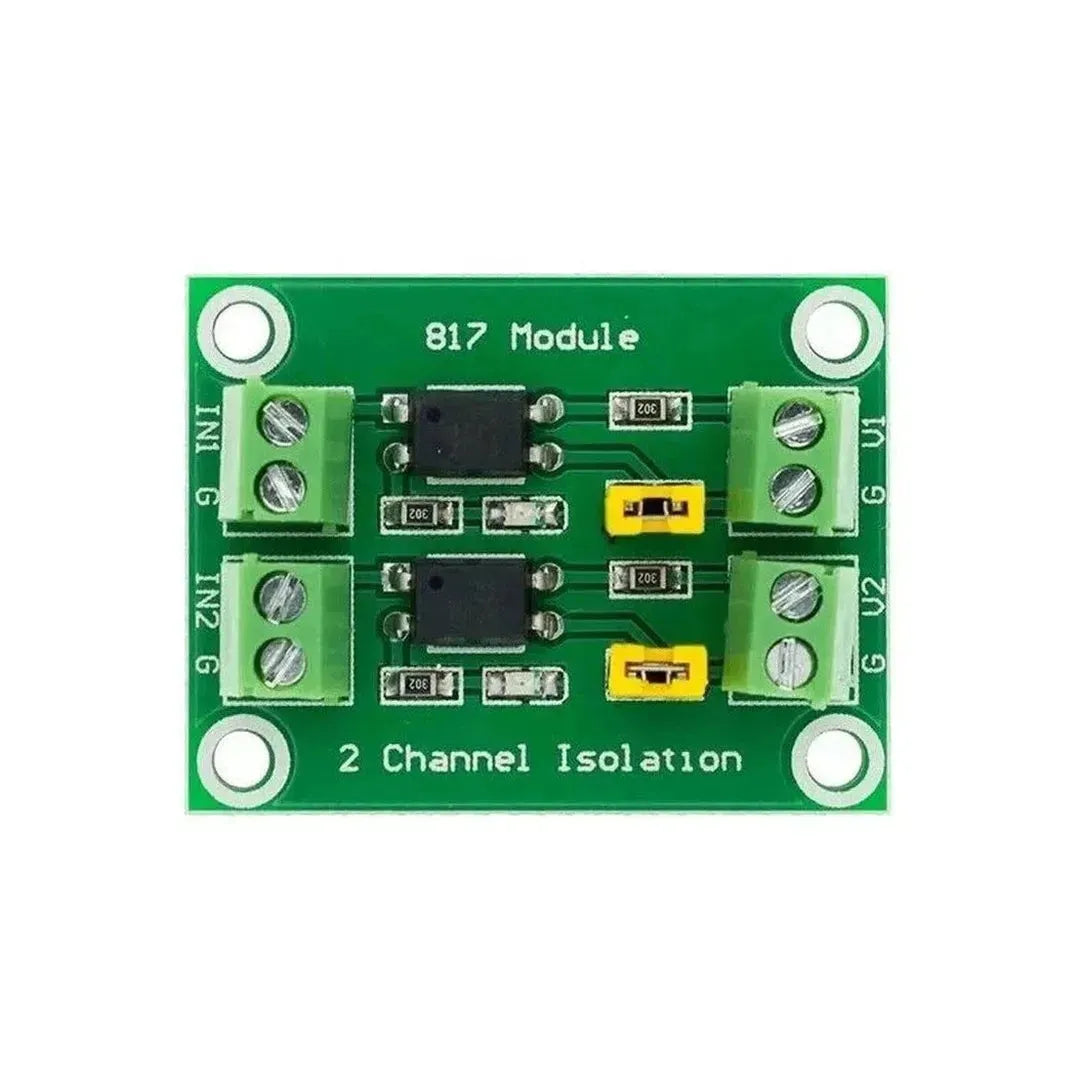 PC817, 2 channel opto-isolator Module 1