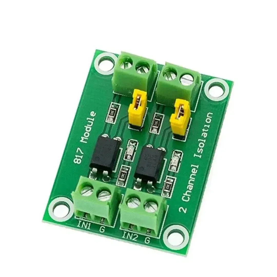 PC817, 2 channel opto-isolator Module