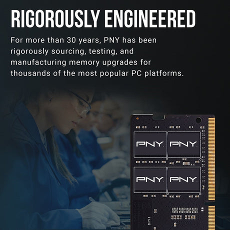 PNY Performance MN16GSD43200-SI 16GB (1x 16GB) SODIMM System Memory, 3200MHz, DDR4, CL22