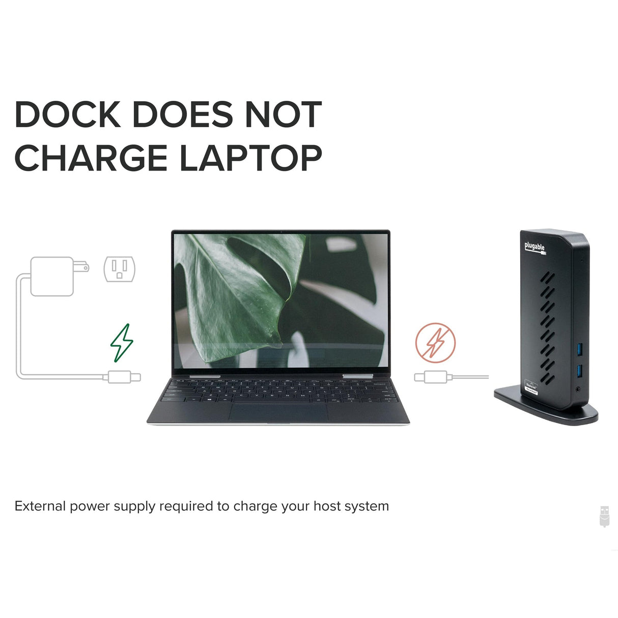 Plugable UD-3900Z USB-A/USB-C Dual Monitor Universal DisplayLink Certified Docking Station