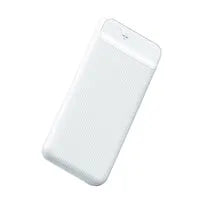 Prevo SP3012 Power bank,10000mAh Portable Fast Charging for Smart Phones, Tablets and Other Devices, Slim Design, Dual-Port with USB Type-C and Micro USB Connection, White