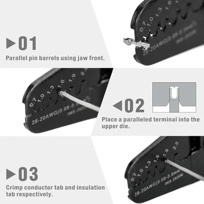 IWISS IWS-2820M Mini Micro Open Barrel Crimping 1 2 3