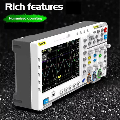 FNIRSI-1014D Dual-Channel Oscilloscope and Signal Generator 1 2 3