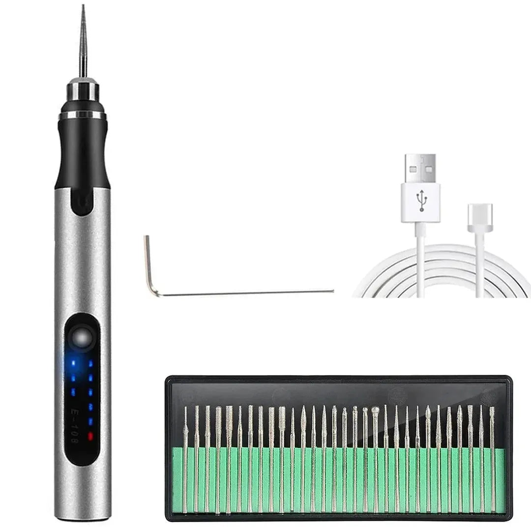 USB Cordless Rotary Tool Kit Pen DIY