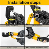 Hydraulic Crimping Tool 1 2 3 4