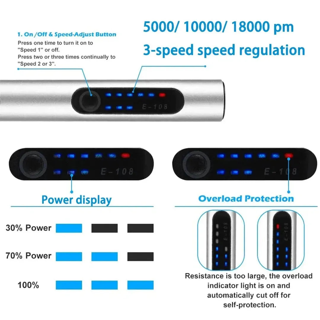 USB Cordless Rotary Tool Kit Pen DIY 3