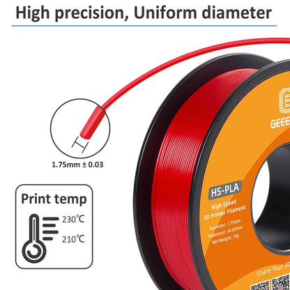 GEEETECH High Speed PLA 1Kg 1.75mm 1 2