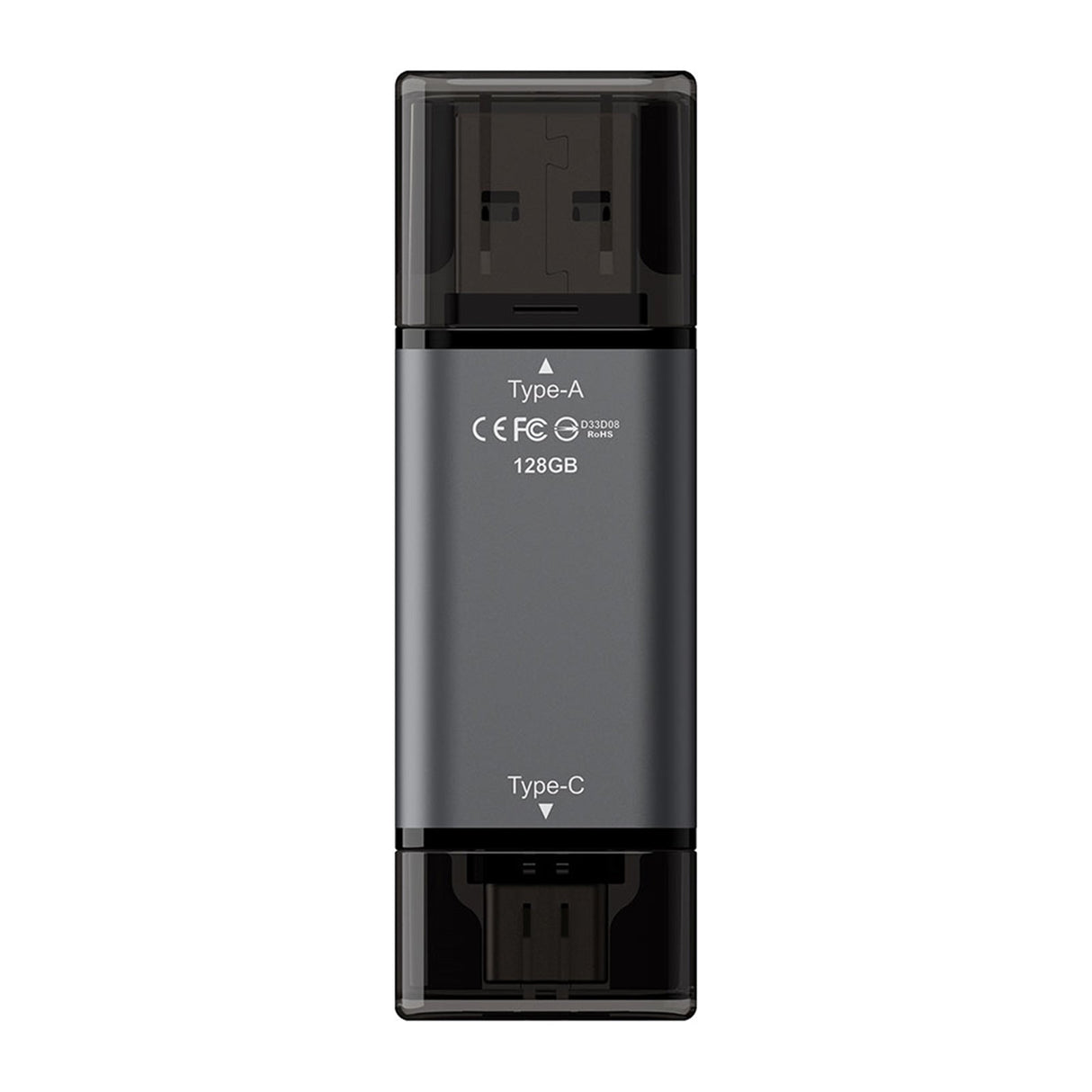 Team TX13128GC01 2 in 1 Dual OTG 128GB Flash Drive, X1 USB 3.2 Gen1, Type C & A, Plug and Play