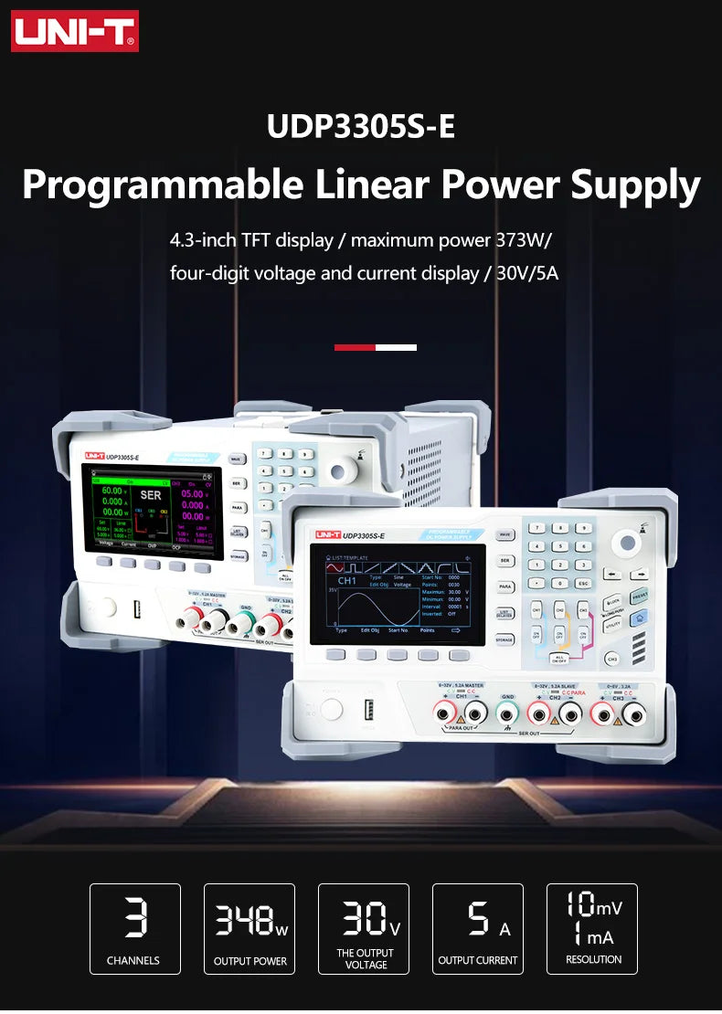 UNI-T UDP3305 Programmable Adjustable DC Power Supply