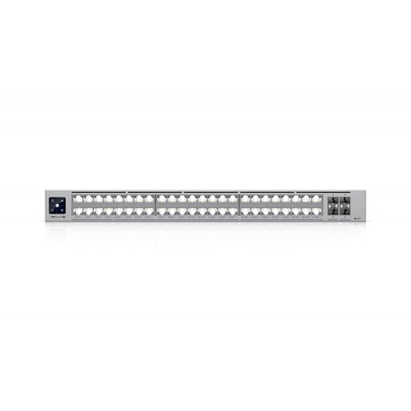 Ubiquiti (USW-Pro-XG-48) Professional-grade, 48-port Layer 3 Etherlighting switch with (32) 10 GbE, (16) 2.5 GbE, and (4) 25G SFP28 ports.