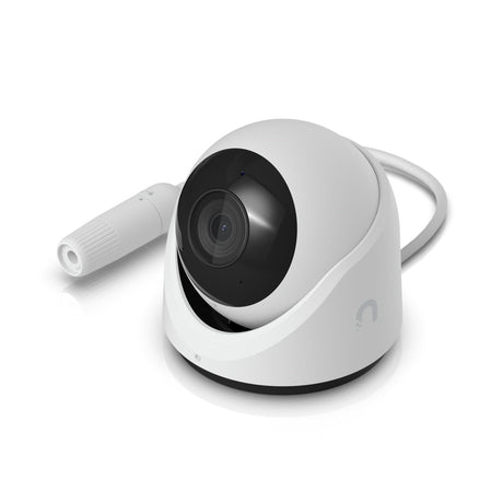 Ubiquiti UVC-G6-Turret-W All-weather, tamper-resistant 4K PoE camera with a 1/1.8" 8MP image sensor, Multi-TOPS AI Engine, and 3-axis manual adjustment for flexible installation