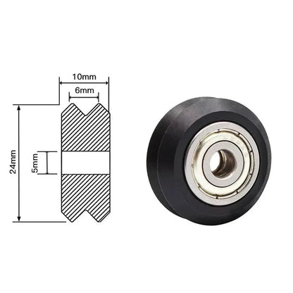 Wheel for V-Slot Aluminium Extrusion 1 2 3 4 5 6 7 8