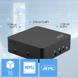 MSI Cubi NUC AI 1UMG Intel Core Ultra 5 125H ( 14th Gen - Core Ultra Series 1 ) , Barebone, NUC, SFF, Mini Computer, HTPC, (NO RAM, NO Storage, NO OS), Intel Graphics/DDR5/Dual ThunderBolt 4/Dual HDMI/Dual LAN/WiFi 6E/BT 5.3/VESA - NUC AI 1UMG I5 125H BB