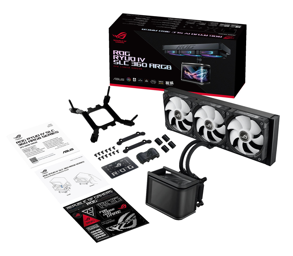 ASUS ROG Ryuo IV SLC 360 ARGB Processor All-in-one liquid cooler 12 cm Black