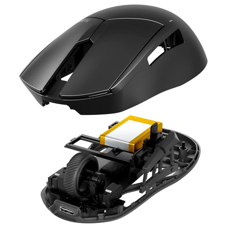 be quiet! Dark Perk Ergo Lightweight Ergonomic 32000dpi Wireless Gaming Mouse with 2.4GHz Wireless, PixArt PAW3950 Sensor, 110 Hours Battery Life & 8000 Hz Polling Rate