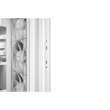 be quiet! Light Base 500 LX BGW86 White Mid-Tower Case, Tempered Glass, 4x ARGB Light Wings LX Fans, High Airflow ATX Case, USB-C 10 Gbps, 400 mm GPU Support, Vertical GPU Mount