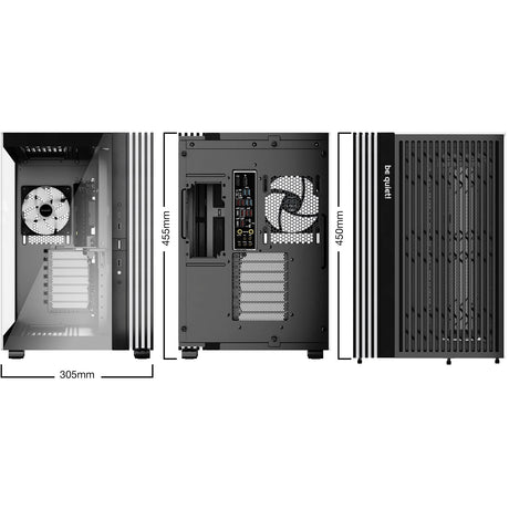 be-quiet! Light Base 600 LX, Black, Midi-Tower ATX Case, Massive ARGB LED Strip, Full Windowed Design, 4x Light Wings LX 120mm PWM fans included