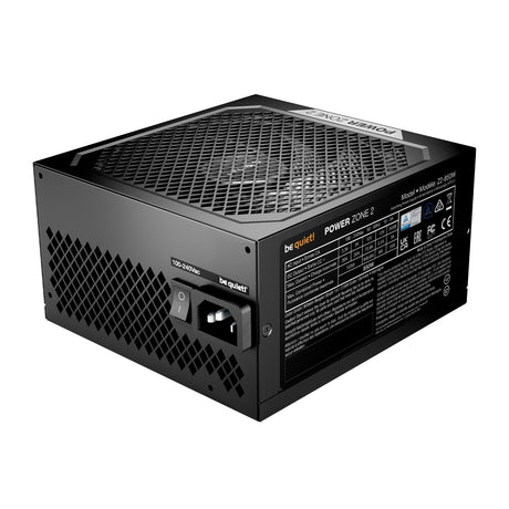be quiet! Power Zone 2 850W PSU - 80 PLUS Platinum, Semi-Passive Cooling, Pure Wings 3 Fan, PCIe 5.1/ATX 3.1 Compatibility, 10-Year Warranty