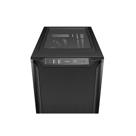 be quiet! Pure Base 501 ATX Mid Tower PC Case – Sleek Black Design, High-Airflow with 2 x Pure Wings 3 140mm Fans, USB-C Front Port, Water-Cooling Ready, Tool-Free Installation, Noise-Optimized