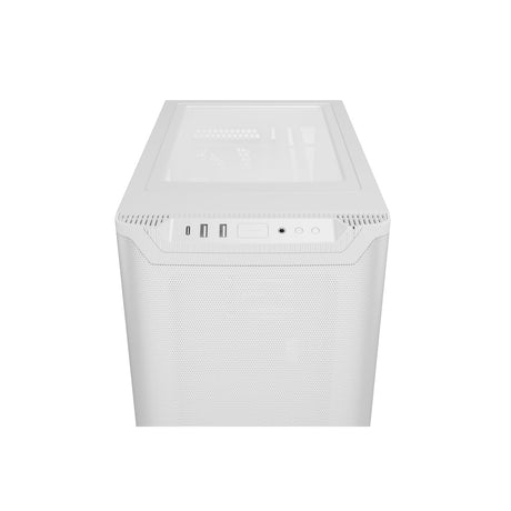 be quiet! Pure Base 501 Airflow White ATX Mid Tower Case with USB-A, USB-C, 2 x Pure Wings 2 140mm Black PWM Fans, Sleek Front Panel and Airflow Cover