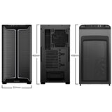 be quiet! Pure Base 501 DX Airflow Window Black ATX Mid Tower ARGB Case with USB-A, USB-C, 3 x Pure Wings 3 140mm Black PWM Fans