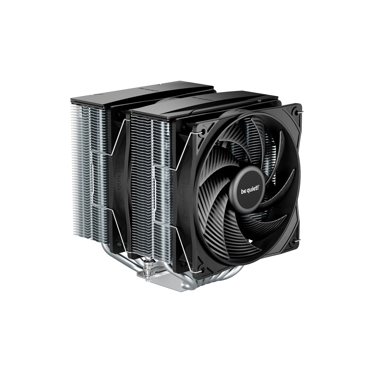 be quiet! Pure Rock Pro 3 CPU Cooler, Universal Socket, 2 x Pure Wings Fans, 2000RPM, only 34.8dB(A) at maximum fan speed, 250W TDP, 3-year manufacturer's warranty