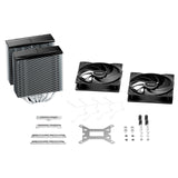 be quiet! Pure Rock Pro 3 CPU Cooler, Universal Socket, 2 x Pure Wings Fans, 2000RPM, only 34.8dB(A) at maximum fan speed, 250W TDP, 3-year manufacturer's warranty
