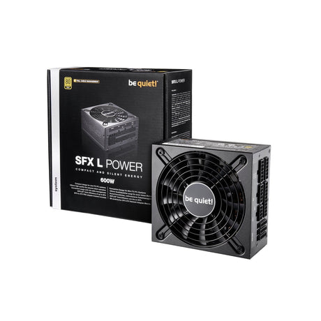 be quiet! SFX L Power 600W PSU, 80 PLUS Gold, SFX-to-ATX Adapter, Temperature Controlled 120mm Fan, 3 Year Warranty