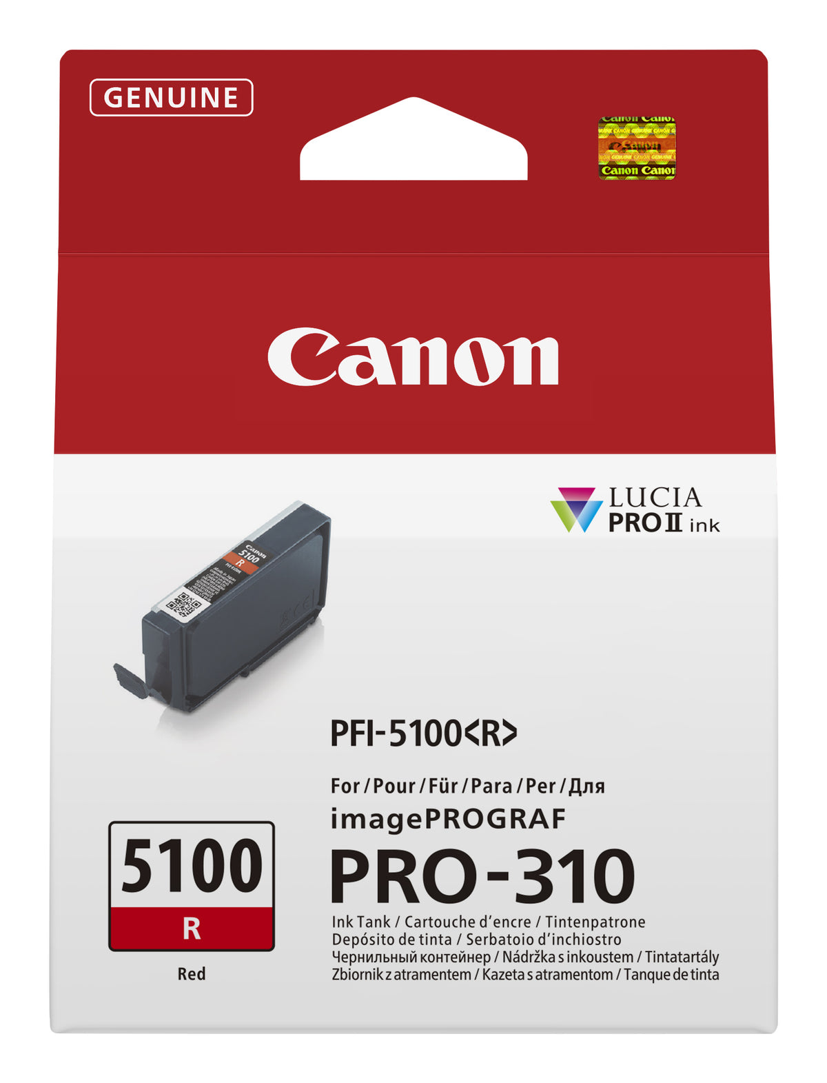 Canon PFI-5100 R ink cartridge 1 pc(s) Original Red