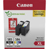 Canon PG-585XL/CL-586 PVP ink cartridge 2 pc(s) Original High (XL) Yield Black, Cyan, Magenta, Yellow